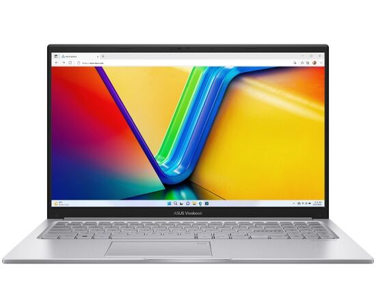  Ноутбук ASUS VivoBook Series X1504VA-NJ725 (90NB10J2-M01E60) 15.6" 1920x1080/i3-1315U/RAM 8Гб/SSD 512Гб/Intel UHD/EngRus/без ОС серебристый 1.7 кг 